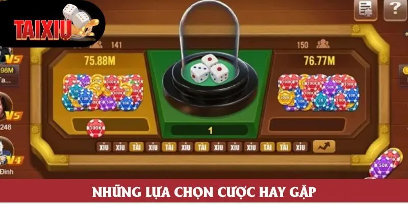 Những lựa chọn cược hay gặp Những lựa chọn cược hay gặp
