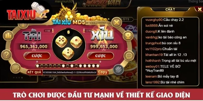 Trò chơi được đầu tư mạnh về thiết kế giao diện Trò chơi được đầu tư mạnh về thiết kế giao diện