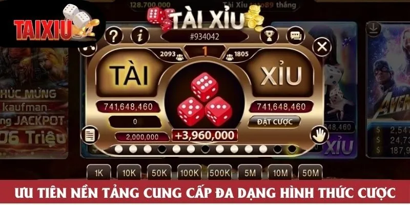 Ưu tiên nền tảng cung cấp đa dạng hình thức cược Ưu tiên nền tảng cung cấp đa dạng hình thức cược
