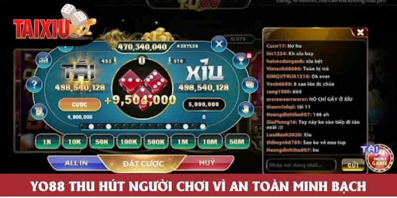 Yo88 thu hút người chơi vì an toàn minh bạch Yo88 thu hút người chơi vì an toàn minh bạch